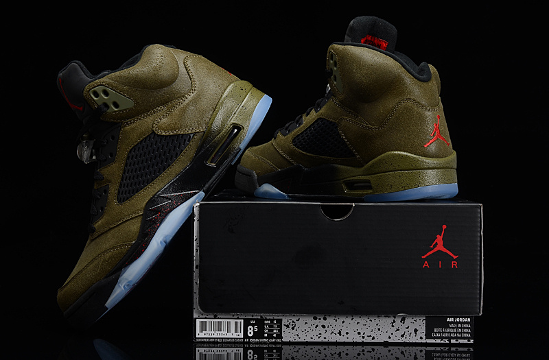 Air Jordan 5 Mens Shoes Brown Online
